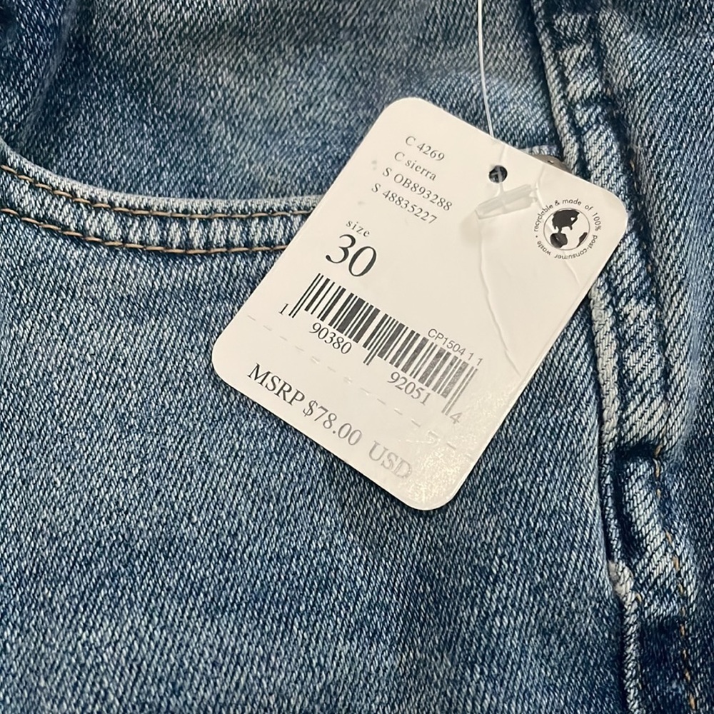 Last chance NWT Free people raw hem high rise jegging size 30 - Picture 5 of 6